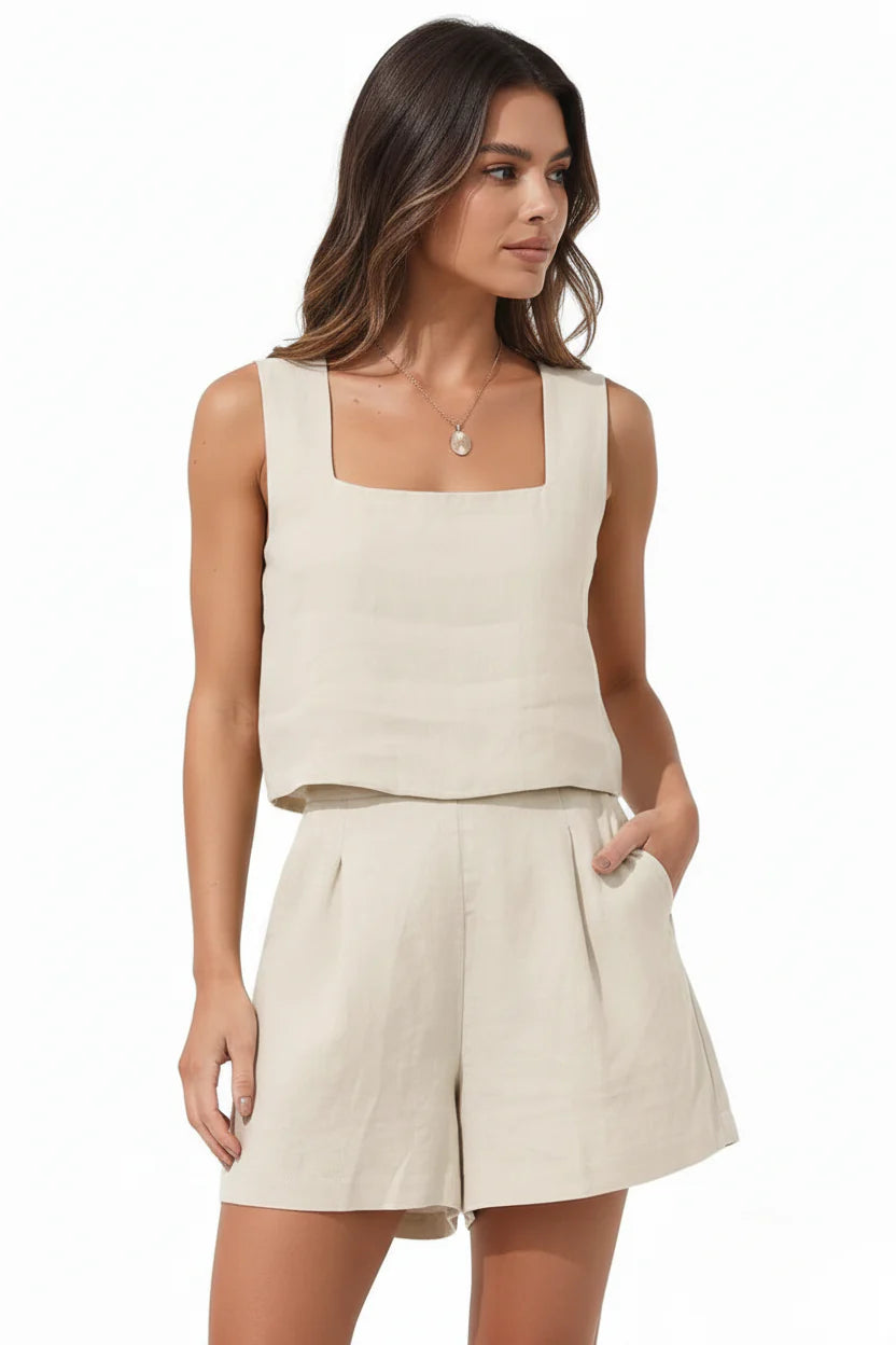 Aurora | Linen Two-Piece Set