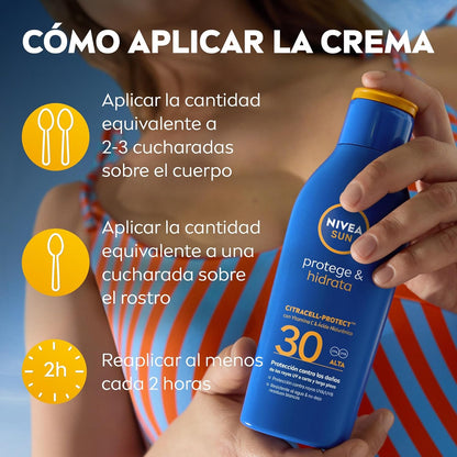 NIVEA SUN Protege & Hidrata - Leche Solar FP30 