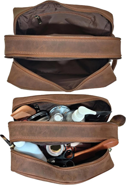 Cuir Trousse De Toilette Homme Voyage - Maquillage Trousse Toilette Femme