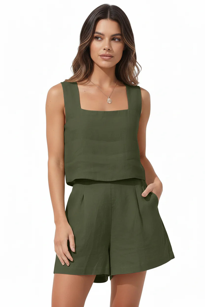 Aurora | Linen Two-Piece Set