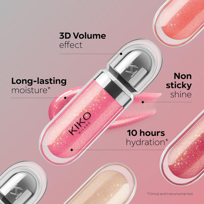3D Hydra Lipgloss 17 - Brillant À Lèvres Hydratant Effet 3D Longue Tenue, Finition Ultra Brillante, Texture Confort Non Collante, Lip Gloss Professionnel
