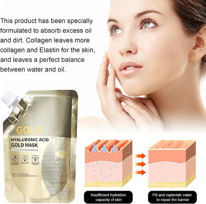 Masque D'Or Au Retinol,Rétinol Venin De Serpent Masque D'Or,Masque Facial Anti-Âge,Masque Visage D'Or,Retinol Snake Venom Gold Mask,Rejuvenating Gold Peel off Mask,Anti-Aging Gold Face Mask