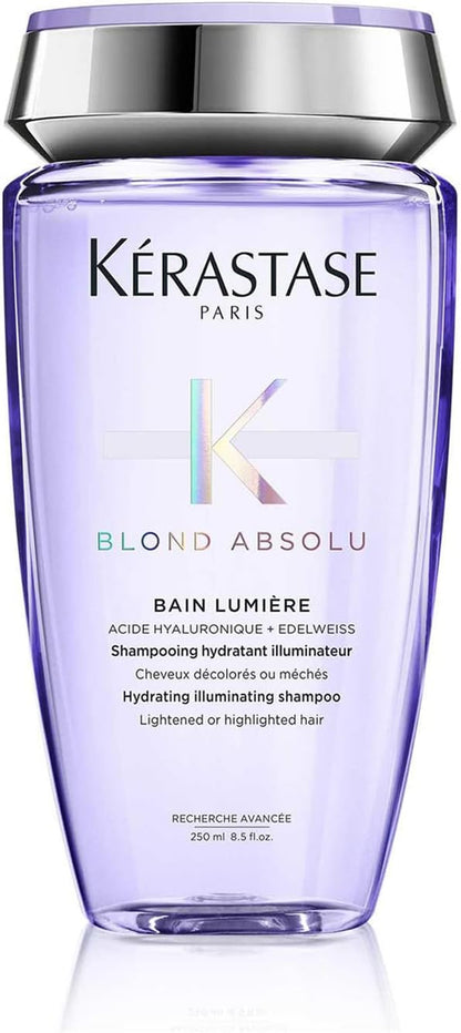 Blond Absolu - Bain Lumière - Shampoing Hydratant & Illuminateur - Cheveux 8 Fois plus Brillants & 11 Fois plus Forts - Cheveux Blonds Décolorés Ou Méchés - 250 Ml