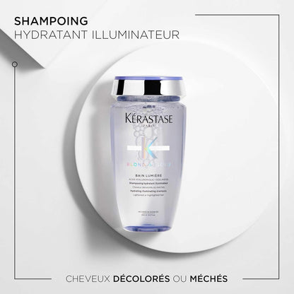 Blond Absolu - Bain Lumière - Shampoing Hydratant & Illuminateur - Cheveux 8 Fois plus Brillants & 11 Fois plus Forts - Cheveux Blonds Décolorés Ou Méchés - 250 Ml