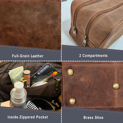 Cuir Trousse De Toilette Homme Voyage - Maquillage Trousse Toilette Femme