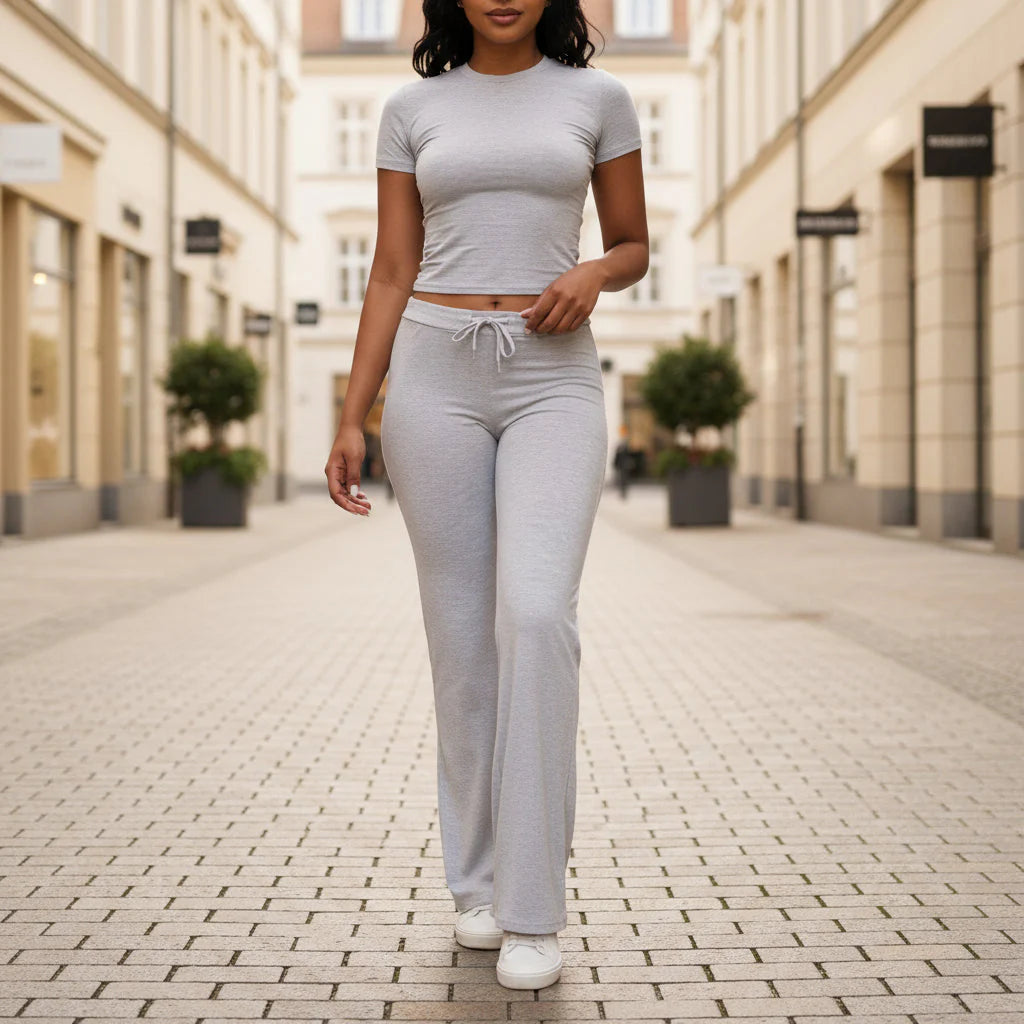 Two Piece Set | Flowy Fit, Versatile Style for Women