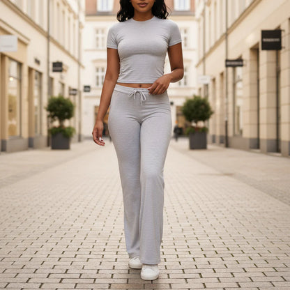 Two Piece Set | Flowy Fit, Versatile Style for Women