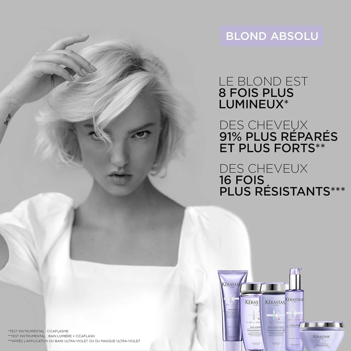 Blond Absolu - Bain Lumière - Shampoing Hydratant & Illuminateur - Cheveux 8 Fois plus Brillants & 11 Fois plus Forts - Cheveux Blonds Décolorés Ou Méchés - 250 Ml