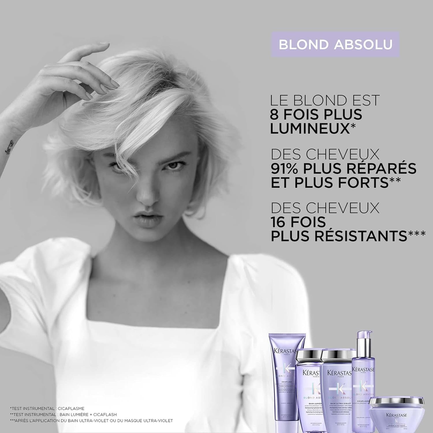 Blond Absolu - Bain Lumière - Shampoing Hydratant & Illuminateur - Cheveux 8 Fois plus Brillants & 11 Fois plus Forts - Cheveux Blonds Décolorés Ou Méchés - 250 Ml