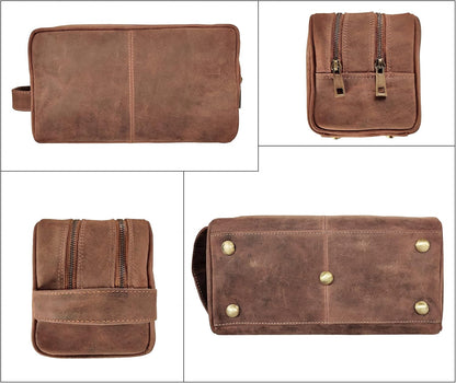 Cuir Trousse De Toilette Homme Voyage - Maquillage Trousse Toilette Femme