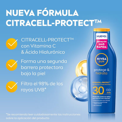 NIVEA SUN Protege & Hidrata - Leche Solar FP30 