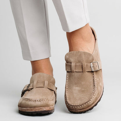 Women Buckle Clogs Slip on Casual Everyday Comfort